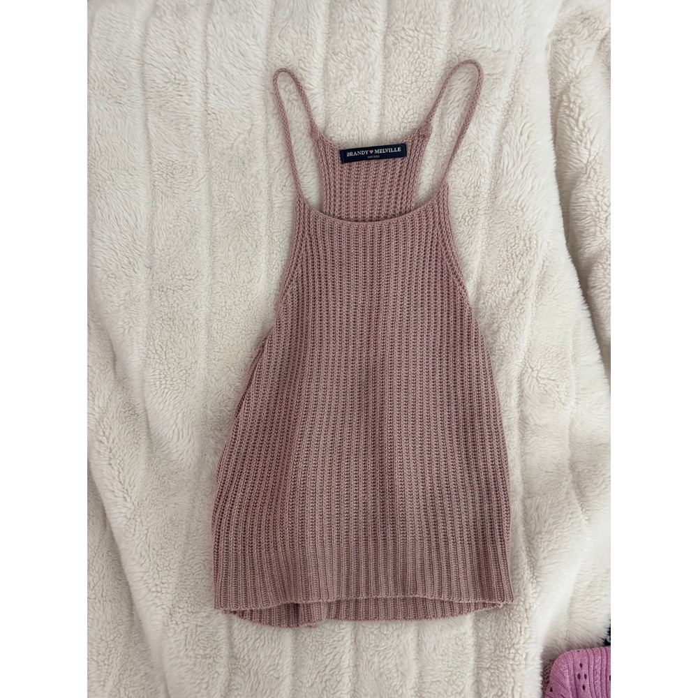 Brandy Melville Pink Knit Tank